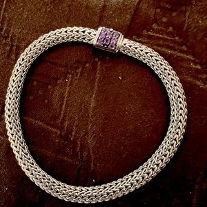 Beautiful Amethyst and silver bracelet